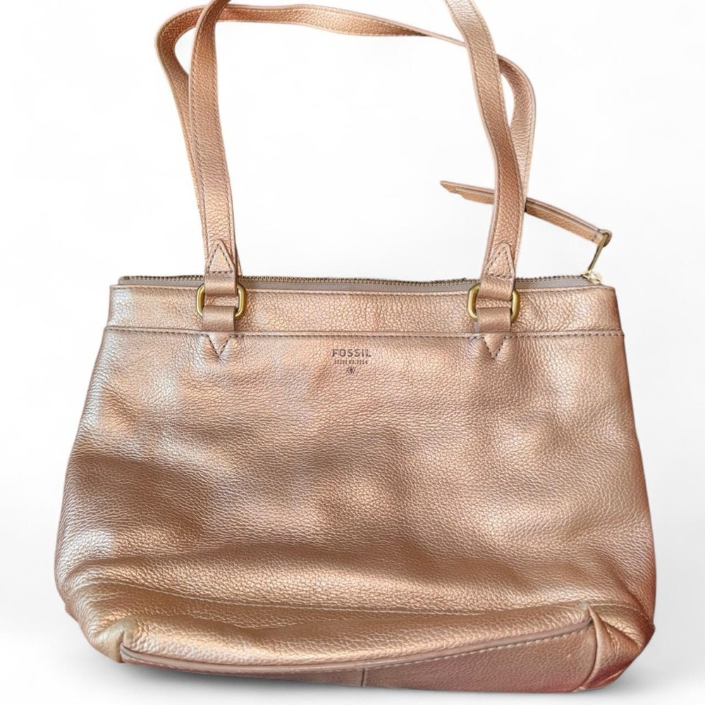 Fossil Women's Tan Leather Tote Bag